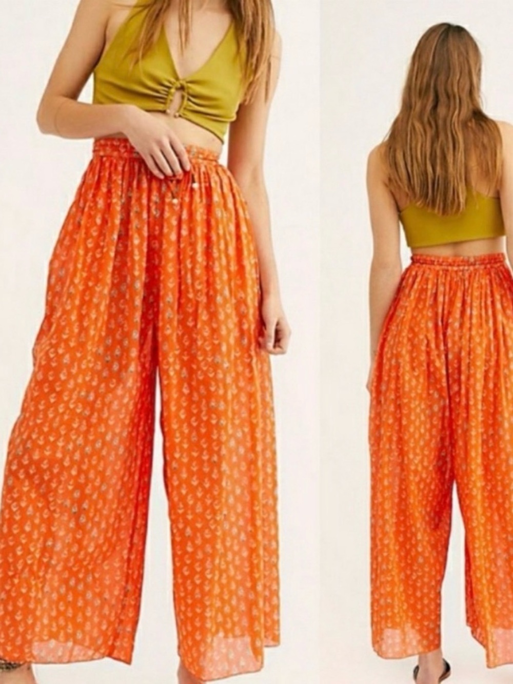 Free People Flowy Cotton Pants